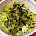 miLmal's cooksnap of when they made セロリと青シソと塩昆布の浅漬け風サラダ.