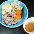 クック2CW3EZ☆'s cooksnap of when they made 豚しゃぶ春キャベツ巻きを甘味噌ダレでっ♪.