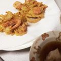 aochun's cooksnap of when they made 新玉ねぎ＆三つ葉＆干しエビのかき揚げ♪.