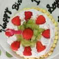 じゃーりぃ's cooksnap of when they made おめでとう☆一歳のお誕生日離乳食ケーキ♪.