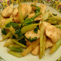 かくいぬ's cooksnap of when they made 鶏ささみとセロリの炒め物.