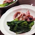 murayaka's cooksnap of when they made 手早くあと1品、イカと小松菜のサッと煮.