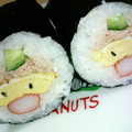 ちょっこちゃん's cooksnap of when they made 節分に！切ったら鬼？が出てくる巻き寿司♪.