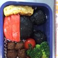yuuukiy's cooksnap of when they made ミッキー ミニー キャラ弁 ディズニー.