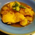 桃子san's cooksnap of when they made 鶏もも肉のバナナ煮込み.