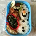 ぺこぺこぽこ's cooksnap of when they made アナと雪の女王☃﻿オラフのキャラ弁♥︎.