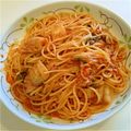 しょこママちゃん's cooksnap of when they made おひとりランチ…キムチのクリームパスタ.