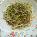 もぐ・ω・くま's cooksnap of when they made もやしと豚ひき肉のネギ味噌炒め.