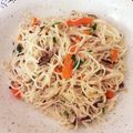 ｈｍ１０２５'s cooksnap of when they made 離乳食完了期〜*素麺の肉味噌チャンプルー.