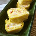 時花菜's cooksnap of when they made かにかま入りだし巻き卵.