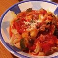 頑張れ健康生活！'s cooksnap of when they made きしめんでラタトゥイユパスタ風.