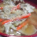 ぱど☆ちょ's cooksnap of when they made ごぼうと豚バラ肉の味噌汁.