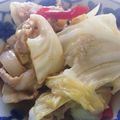 sugargreen's cooksnap of when they made 子供が喜ぶ豚バラ肉と白菜のごま味噌炒め.