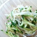 marquee＊'s cooksnap of when they made レンジで簡単！モヤシと胡瓜のナムル.