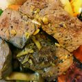 fandango7's cooksnap of when they made 夏野菜たっぷりビーフステーキ☆バルサミコ.