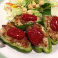 marikucchi's cooksnap of when they made お豆腐でヘルシーに♡肉詰めピーマン♡.
