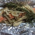 sho_nagomi's cooksnap of when they made 鮭とキノコのホイル焼き.