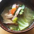 渋川ぶんぶん's cooksnap of when they made ◆季節限定◆春キャベツの味噌汁.