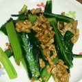 azukiyuki's cooksnap of when they made 小松菜と豚挽き肉のヘルシー炒め.