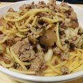 てぃすすす's cooksnap of when they made 簡単！ゴマとひき肉とキノコのパスタ.