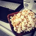 okinawa家's cooksnap of when they made きなこのポップコーン☆.