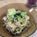yokotoku's cooksnap of when they made ポン酢で簡単♪豚肉と小松菜のパスタ☆.