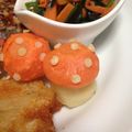 あー様abc's cooksnap of when they made かわいいつけあわせ♪アリス風の毒キノコ？.