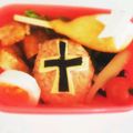 絹さや木綿's cooksnap of when they made キャラ弁 ニンニンジャー☆.