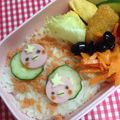たにたーに's cooksnap of when they made 幼稚園 キャラ弁♡かっぱくん お弁当.