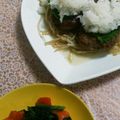 クックRYTDC4☆'s cooksnap of when they made ハンバーグの付け合わせ＊彩り副菜２種.