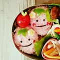 yunyun6's cooksnap of when they made 簡単！可愛い☆キャラ弁☆いちごのお弁当☆.