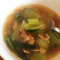 Peさん's cooksnap of when they made ◆ピリ辛！チンゲン菜と春雨のスープ♪◆.