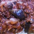 ちゅにー☆'s cooksnap of when they made なすと挽肉のトマトソースパスタ.