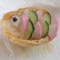 ななかずだい's cooksnap of when they made かまぼこいなり鯉のぼり.