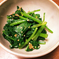 ぽんぽこふゆたろう's cooksnap of when they made お家小料理　ほうれん草のジンジャーお浸し.