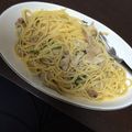 ここはるぽん's cooksnap of when they made フライパン一つで簡単♪野菜豚肉和風パスタ.