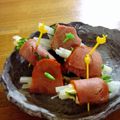 広野のタイタン's cooksnap of when they made 簡単おつまみお弁当♪焼豚レタス大根ロール.