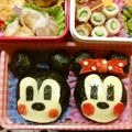 みみみちゃたん's cooksnap of when they made キャラ弁☆ミッキー＆ミニー.
