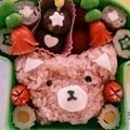 えりちゃお's cooksnap of when they made 簡単かわいく！リラックマキャラ弁.