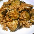 J・0505's cooksnap of when they made キムチ鍋の素で麻婆茄子風に.
