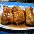 J・0505's cooksnap of when they made 鳥ささ身と油揚げのクルクル焼き.