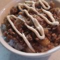 かりあん's cooksnap of when they made ナスとひき肉のとろとろ丼.