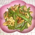 こうへい＆かのんママ's cooksnap of when they made スナップえんどう☆ちくわの簡単炒め物.