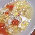 yuka✴︎'s cooksnap of when they made 野菜のとろっと鶏玉子中華スープ.