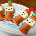 ぴょん吉Cafe's cooksnap of when they made チーズウインナー君☆お弁当に☆キャラ弁☆.