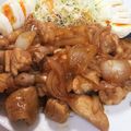 bambi938's cooksnap of when they made 簡単♪鶏ももコロコロテリテリ生姜焼き♪.