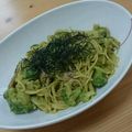 もげにゃんたろー's cooksnap of when they made 完熟アボカドのわさび醤油パスタ.