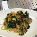 クック0LV5SF☆'s cooksnap of when they made なすとほうれん草のニンニクバター醤油スパ.