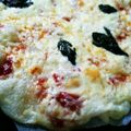 にこにこくうたん's cooksnap of when they made バジル風味のもちピザ.