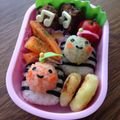 minch＊＊'s cooksnap of when they made 簡単♡小さなりんごちゃん♪キャラ弁.